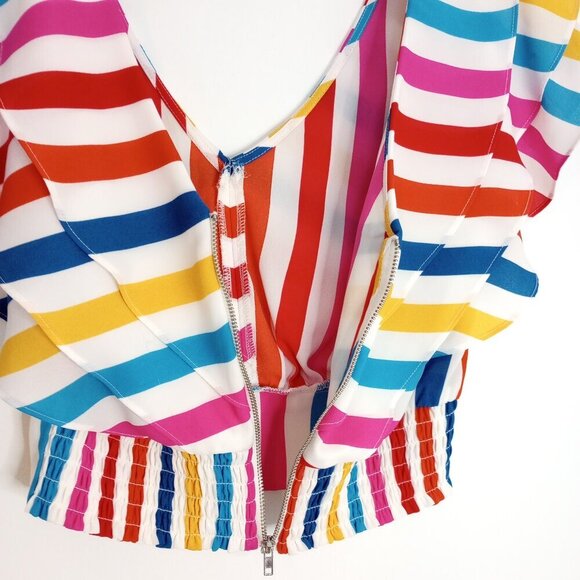 Color Me Courtney Holly Ruffle Crop Top - Picture 6 of 7